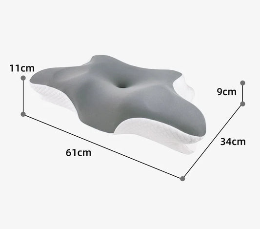 TraumNova® Ergonomisches Nackenstützkissen aus Memory Foam – Für Rücken- und Seitenschläfer