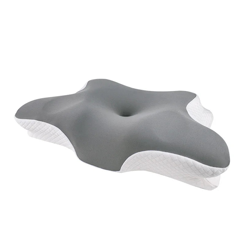 TraumNova® Ergonomisches Nackenstützkissen aus Memory Foam – Für Rücken- und Seitenschläfer